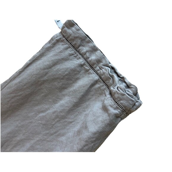 Lane Bryant Linen Blend Wide Leg Pants Size 14/16 Gray Coastal Beachy Casual - Picture 5 of 7